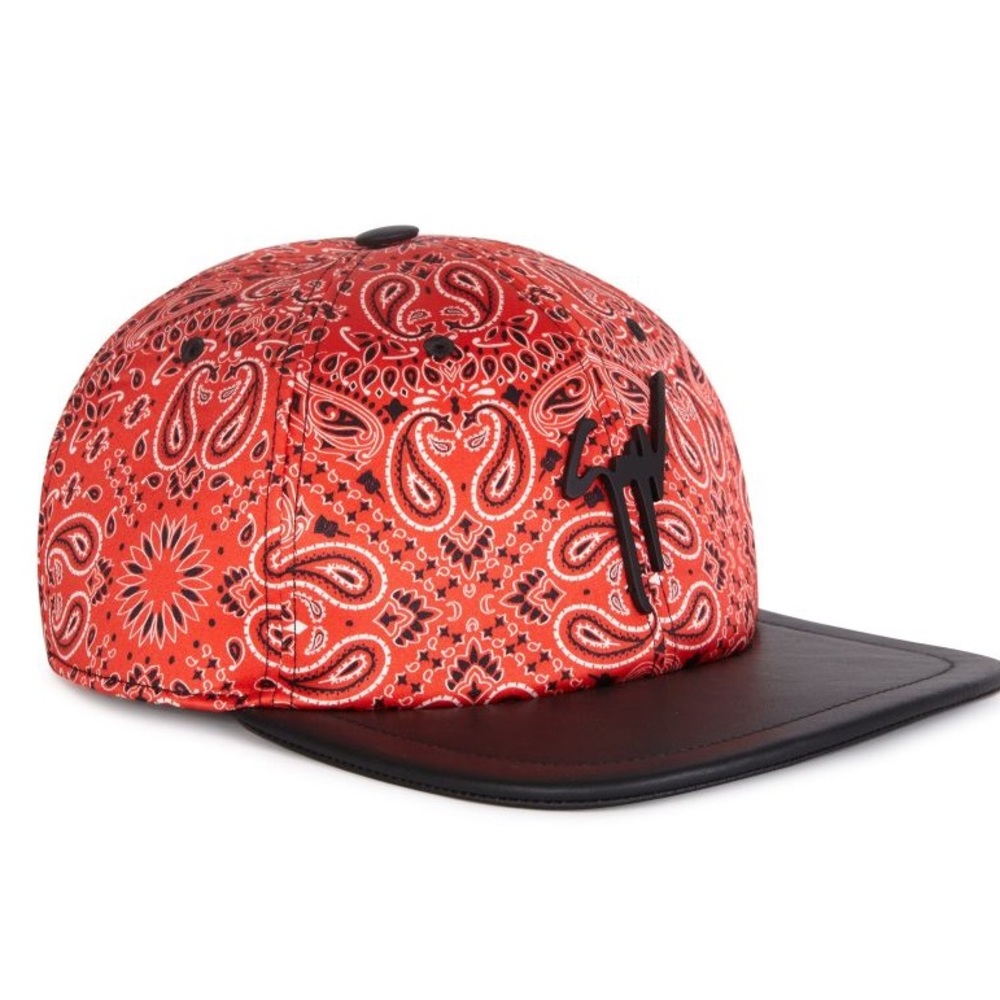 giuseppe zanotti NEW bandanna print designer baseball cap